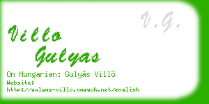 villo gulyas business card